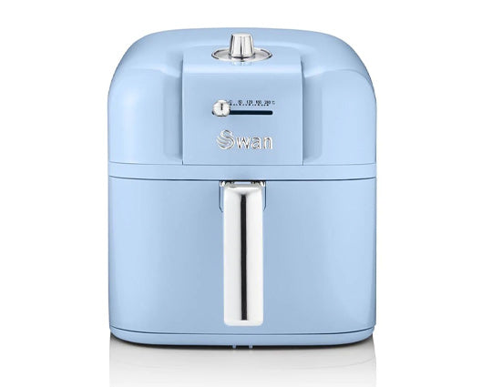 Swan 6L Retro Manual Air Fryer Blue