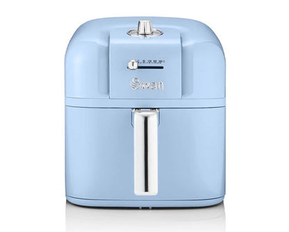 Swan 6L Retro Manual Air Fryer Blue