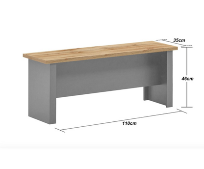 Lincoln Dining 150cm Set with 2 Benches & Stools