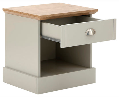 Kinsley 1 Drawer Bedside-Grey
