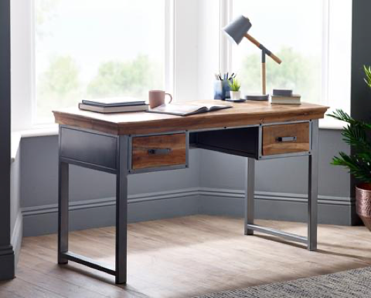Dalax 2 Drawer Writing Desk