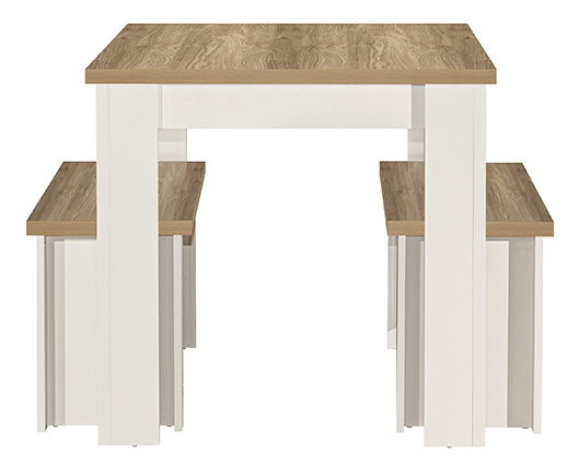 Harper Dining Table & Bench Set - Cream