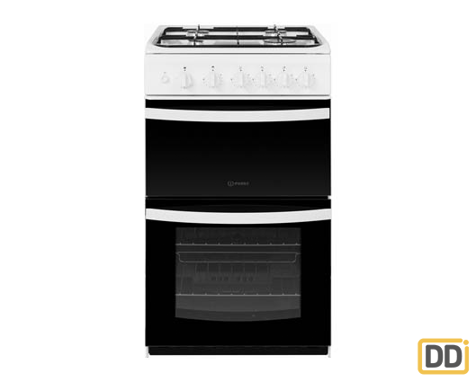 Indesit ID5G00KMW 50cm Gas Twin Cooker with Gas Hob