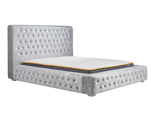 Grace King Bed - Grey