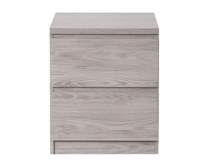 Jackson 2 Drawer Bedside - Grey Oak