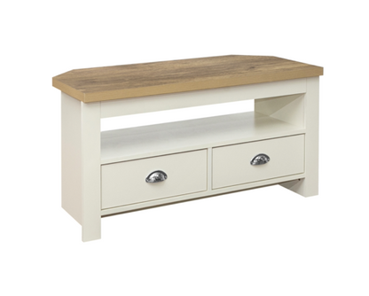 Harper Corner TV Unit - Cream