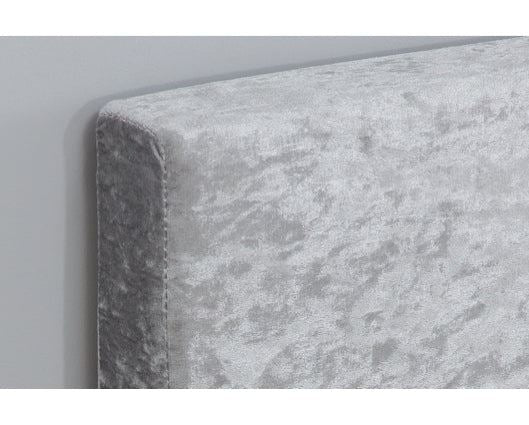 Berlin Steel Crushed Velvet Bed - King