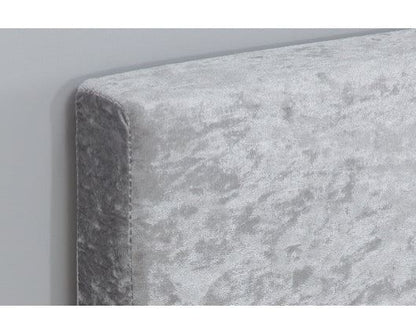 Berlin Steel Crushed Velvet Bed - King