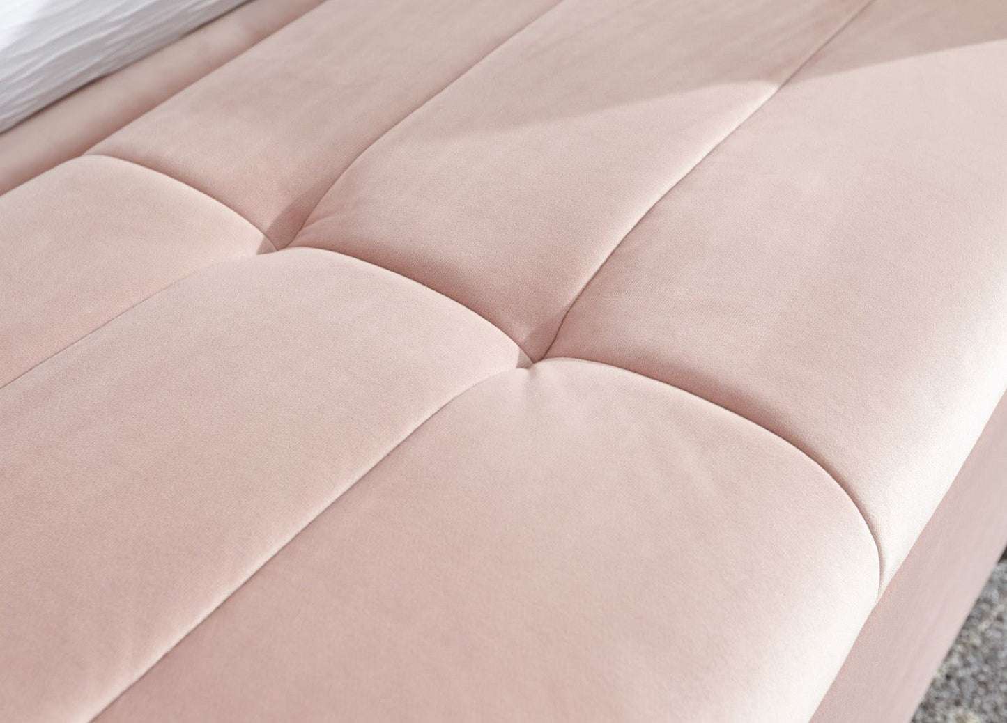 Phoebe Ottoman Storage Bench-Pink