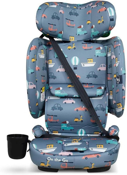 On the Go i-size Travel Car Seat - Itchy Feet Sky