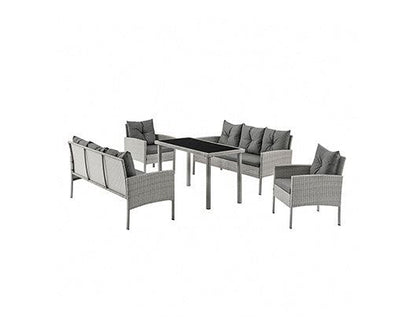 Dark Grey 5PCS SOFA SET Grey Cushion