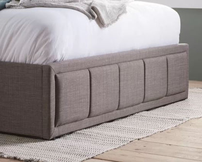 Hannover Ottoman King Bed - Grey