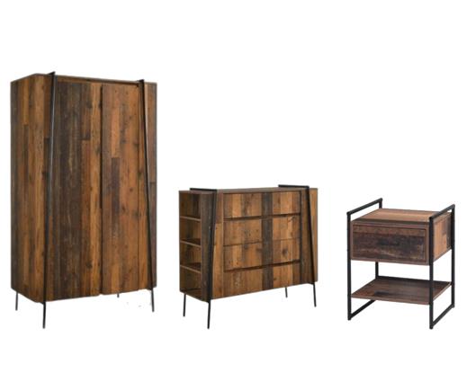 Abbey 3 Piece Bedroom Set 4 Drawers