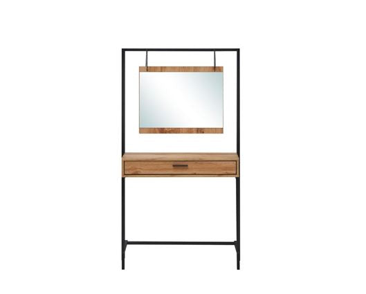 Zulu Dressing Table with Mirror-Oak