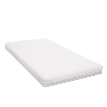 Seren Cot Bed + Breathable Mattress - White