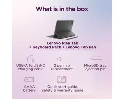 LENOVO Idea Tab 11" Tablet with Keyboard - 128 GB, Luna Grey