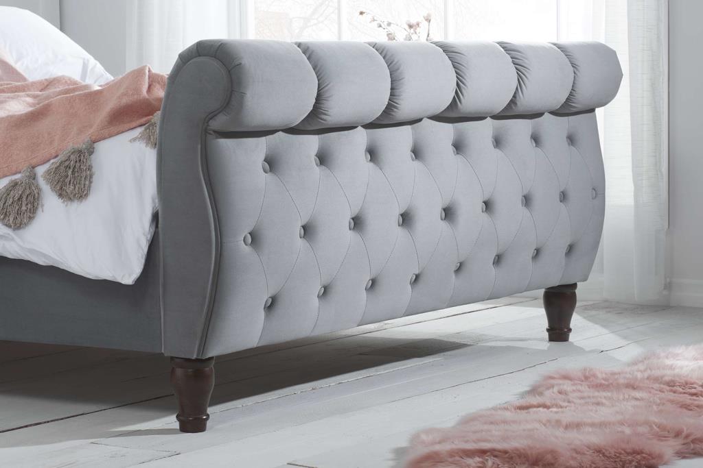 Colorado Super King Bed - Grey