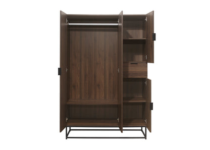 Hermione 4 Door Wardrobe - Walnut