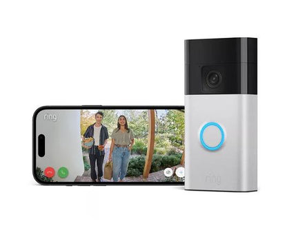 Refurbished RING Battery Video Doorbell (3rd Gen) - Satin Nickel