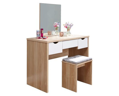 Ella Dressing Table Set-Oak & White