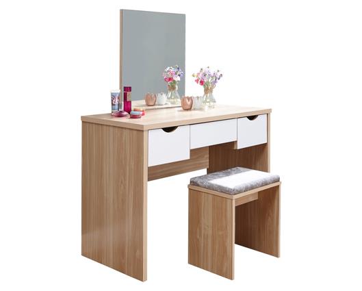 Ella Dressing Table Set-Oak & White