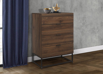 Hermione 4 Drawer Chest - Walnut