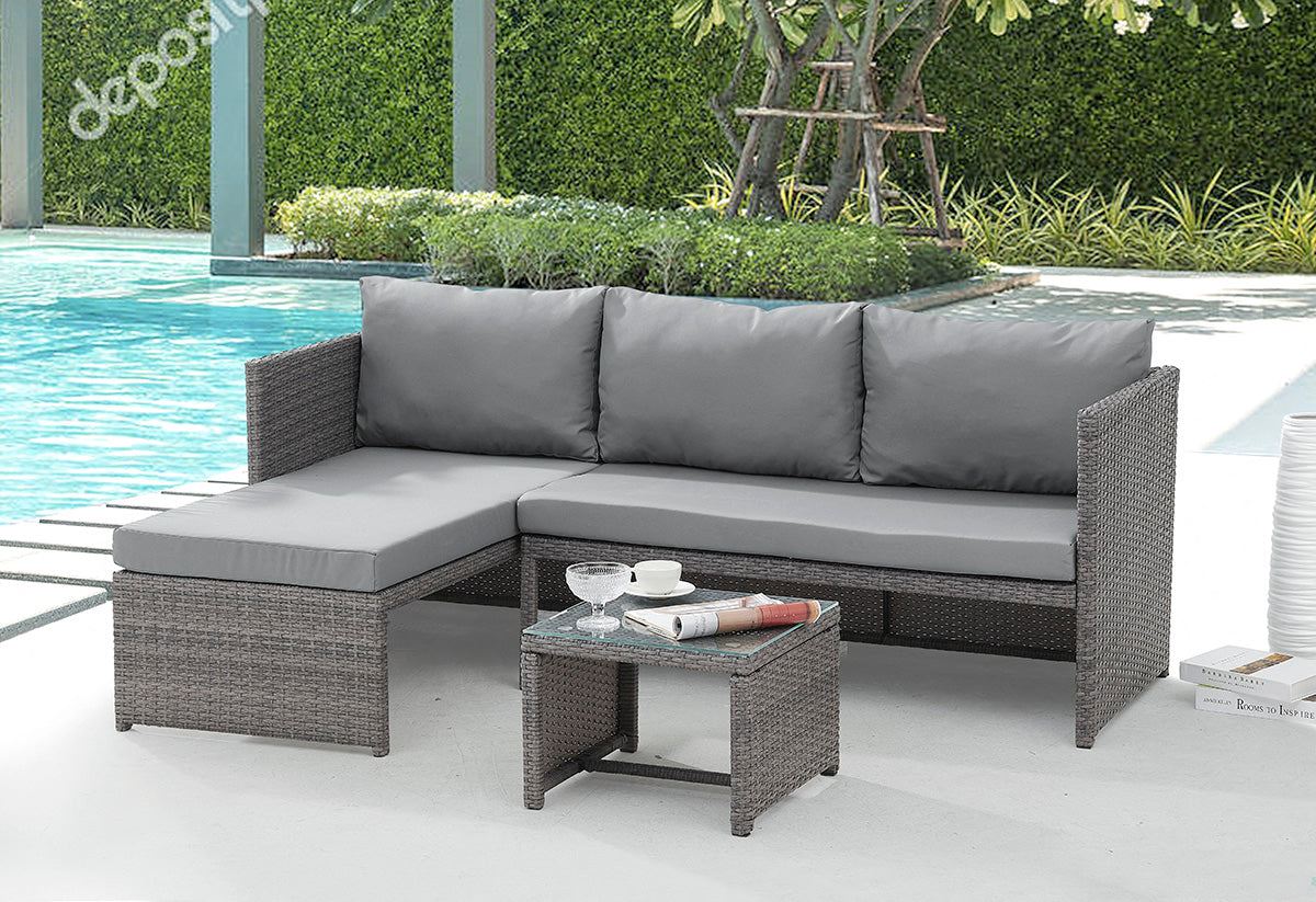 Cuba Dark Grey 3PC Set