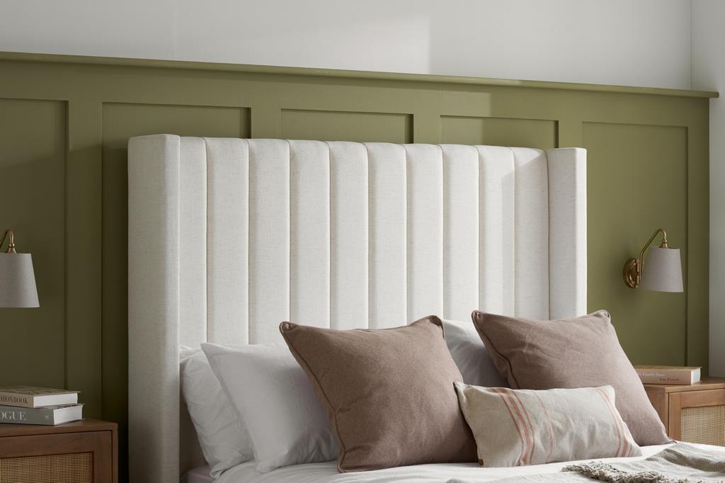 Maisey Double Ottoman Bed - Cream