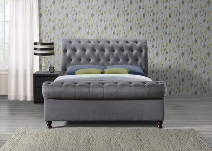 Castello Double Bed - Grey