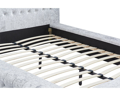 Grace King Bed - Grey