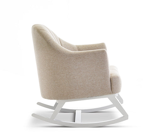 Olivia Round Back Rocking Chair - Oatmeal