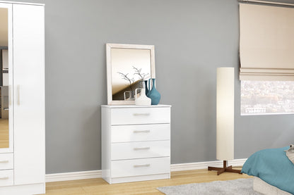 Larz 4 Drawer Chest - White