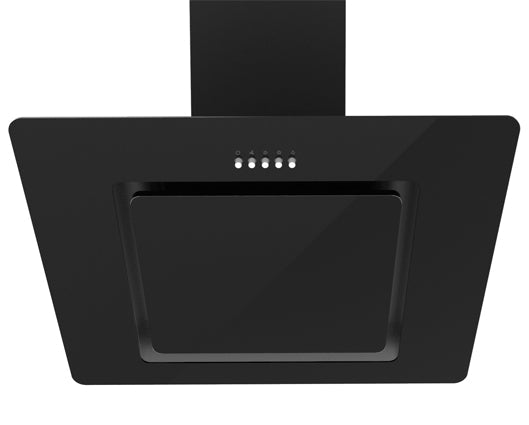 Statesman ACH60BL 60cm Angled Cooker Hood Black Glass