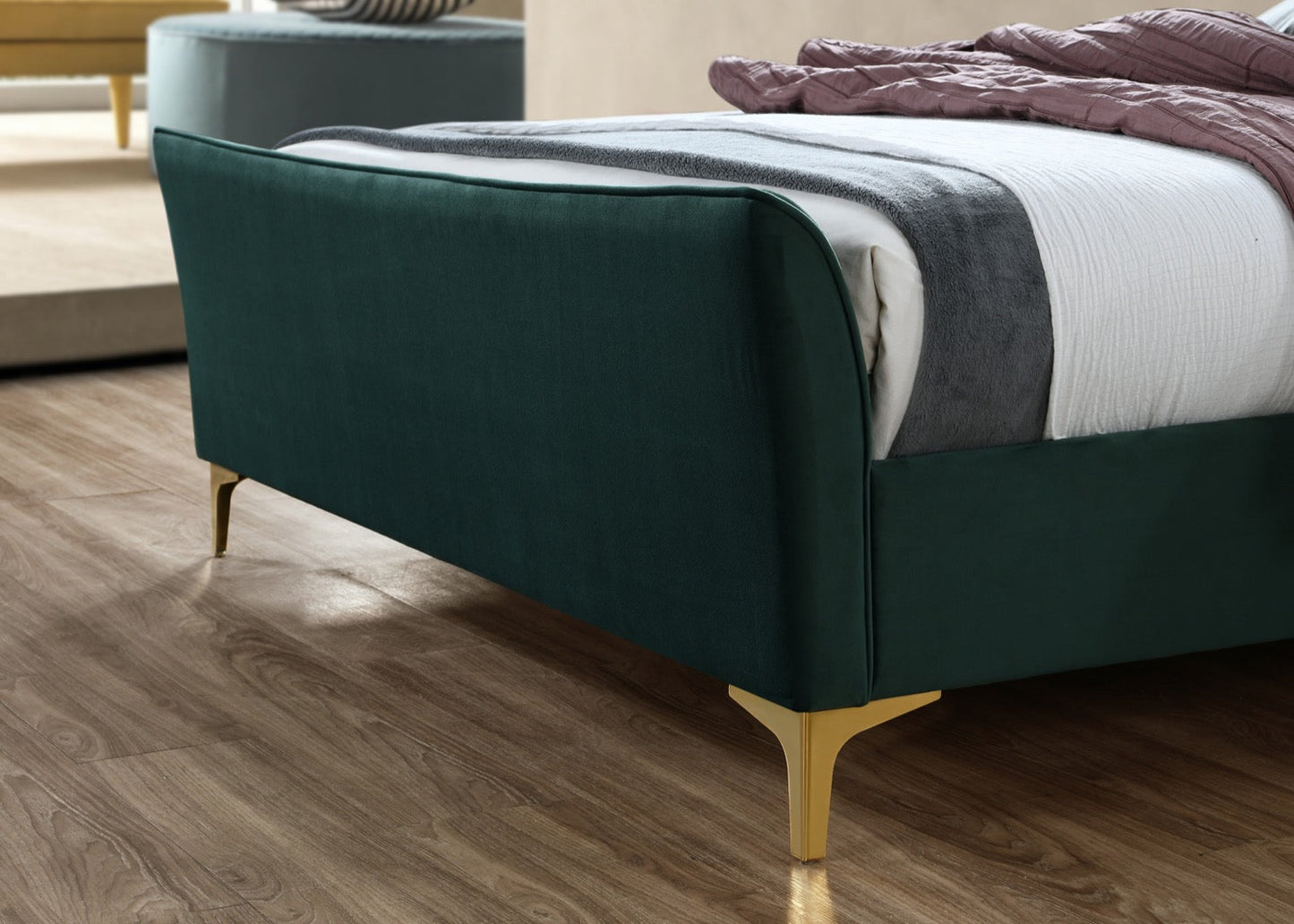 Cora King Bed - Green
