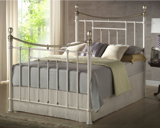 Bridget King Bed - Cream
