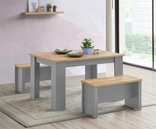Lincoln Dining 150cm Set with 2 Benches
