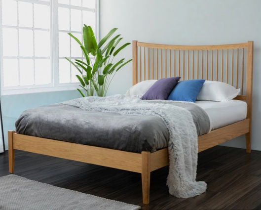 Berwick Double Bed - Oak