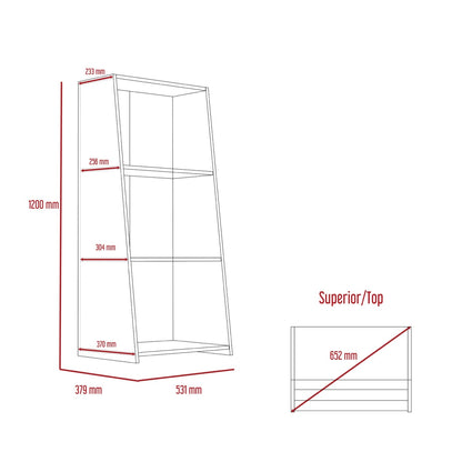 Dexter Low Bookcase with 3 Shelves