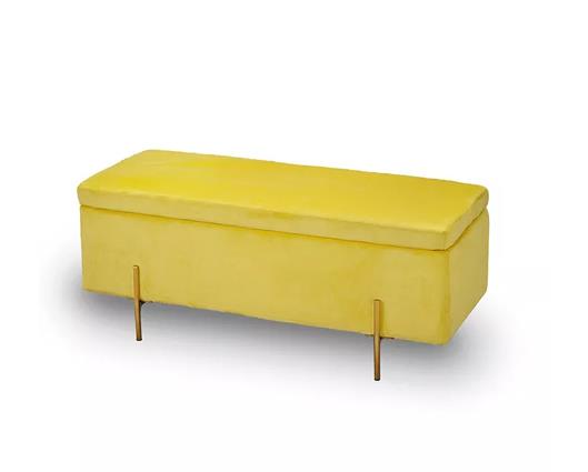 Laretta Storage Ottoman Mustard