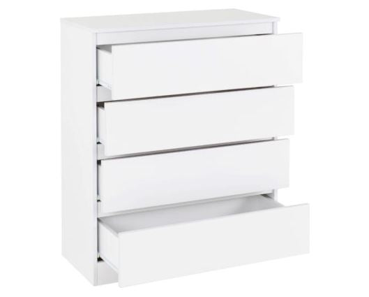 Marcus 4 Drawer Chest - White