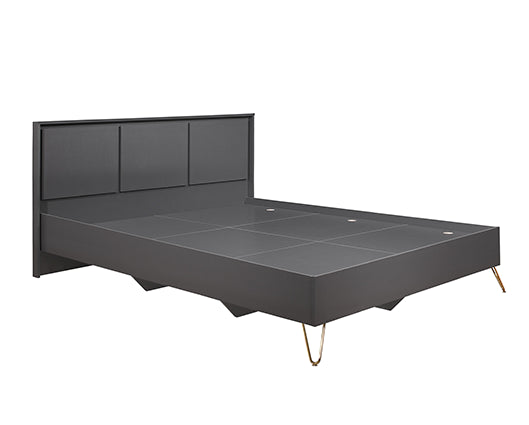 Arlo Small Double Bed- Charcoal