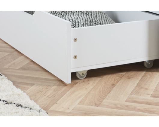 Alfie King Storage Bed - White