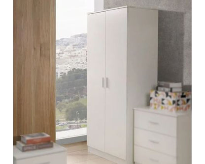 Original 2 Door Wardrobe-White