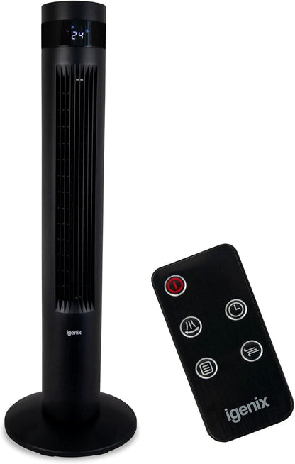Igenix 35" Digital Tower Fan - Black