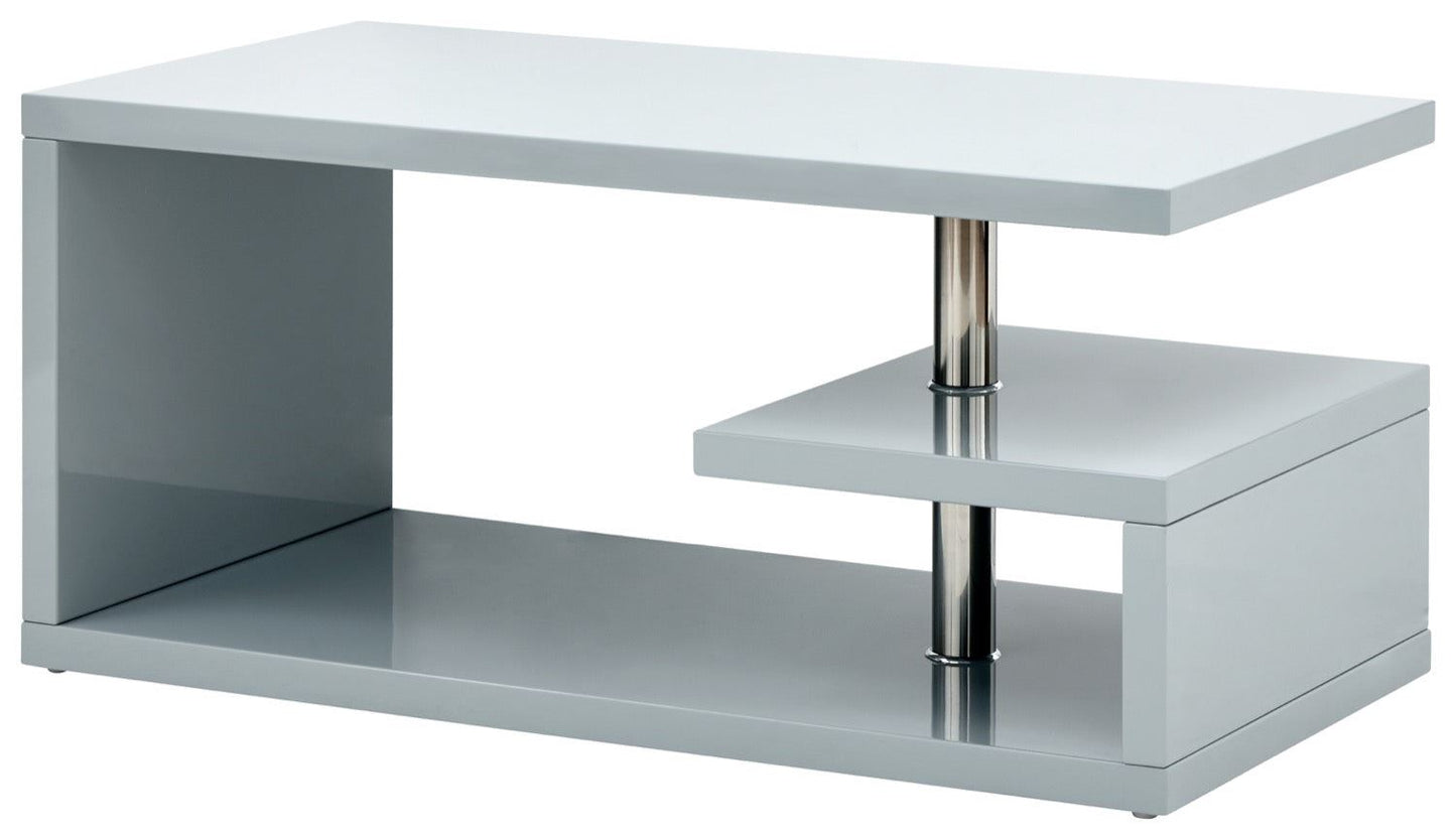 Arctic High Gloss LED Coffee Table-Grey
