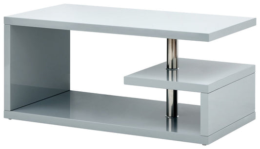 Arctic High Gloss LED Coffee Table-Grey