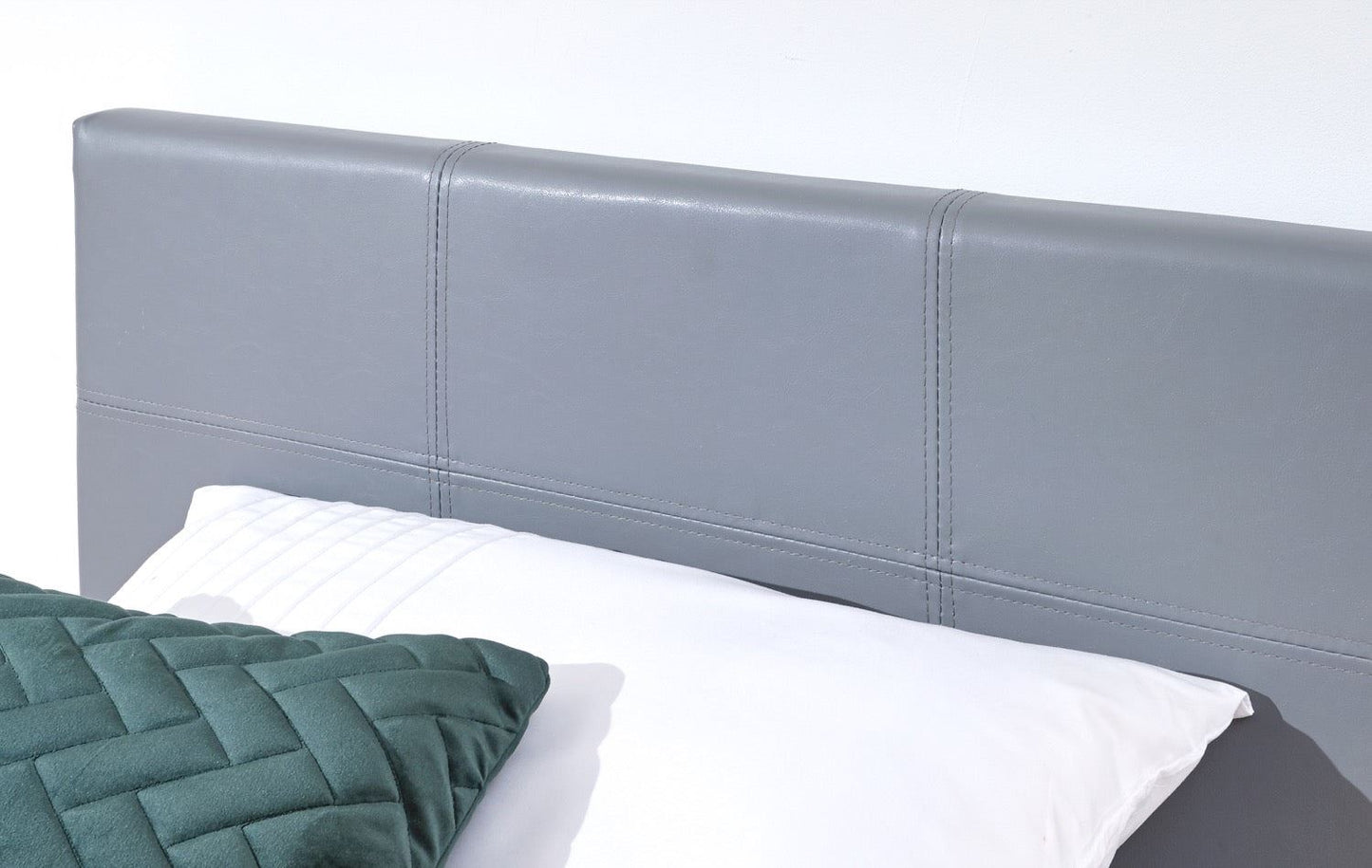 King End Lift Ottoman Bed-Grey