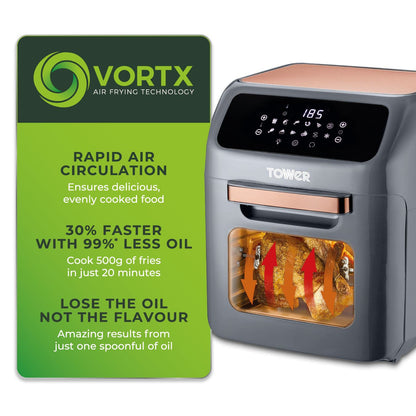Tower Vortx 12L Air Fryer Oven with Rapid Air Circulation