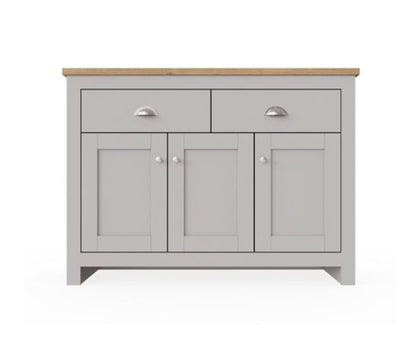 Lincoln 3 Door 2 Drawer Sideboard- Light Grey
