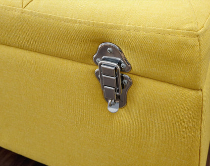 Maisie Large Storage Ottoman-Mustard